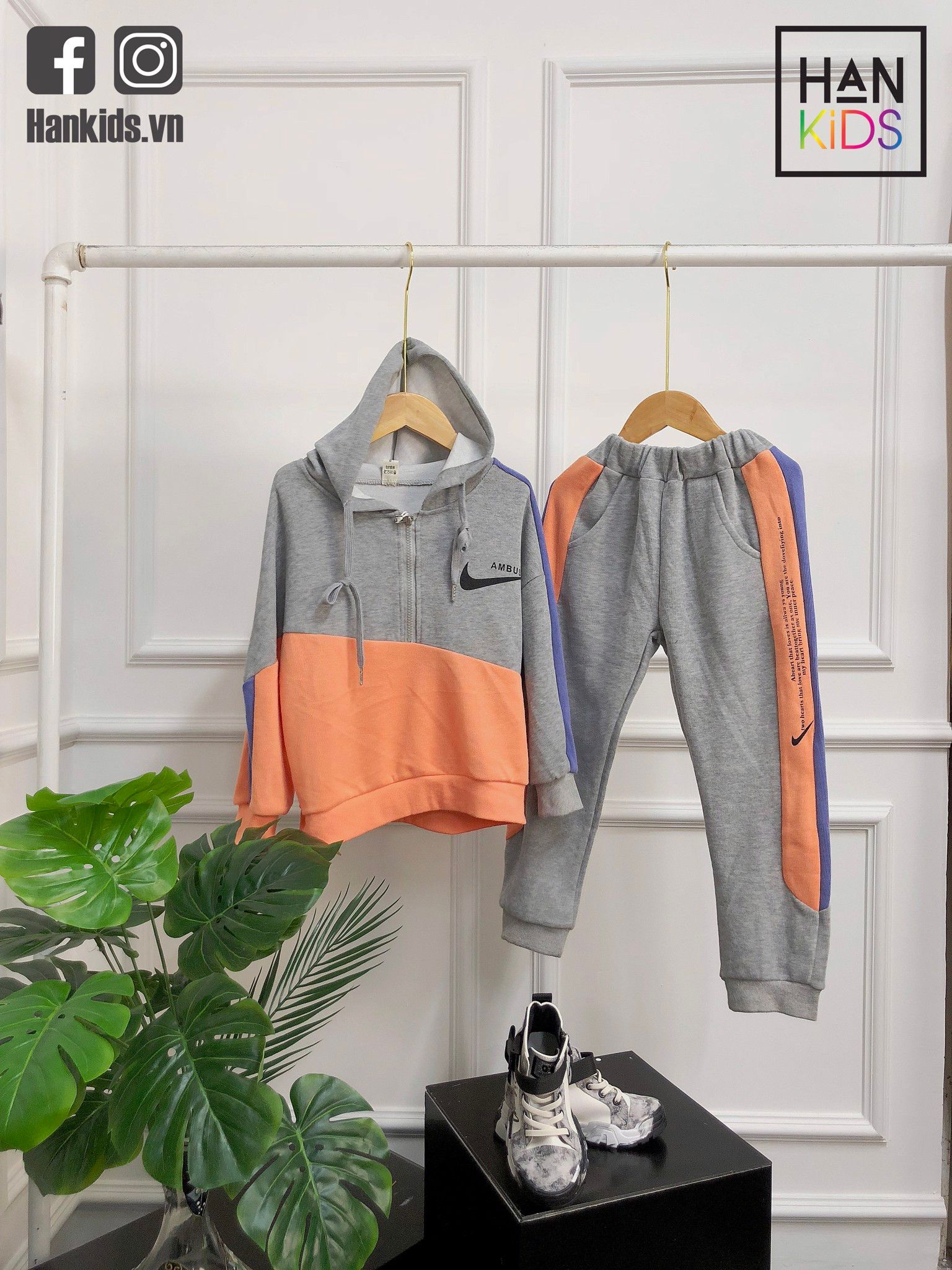 Set thể thao mũ NIKE 1 khóa phối màu