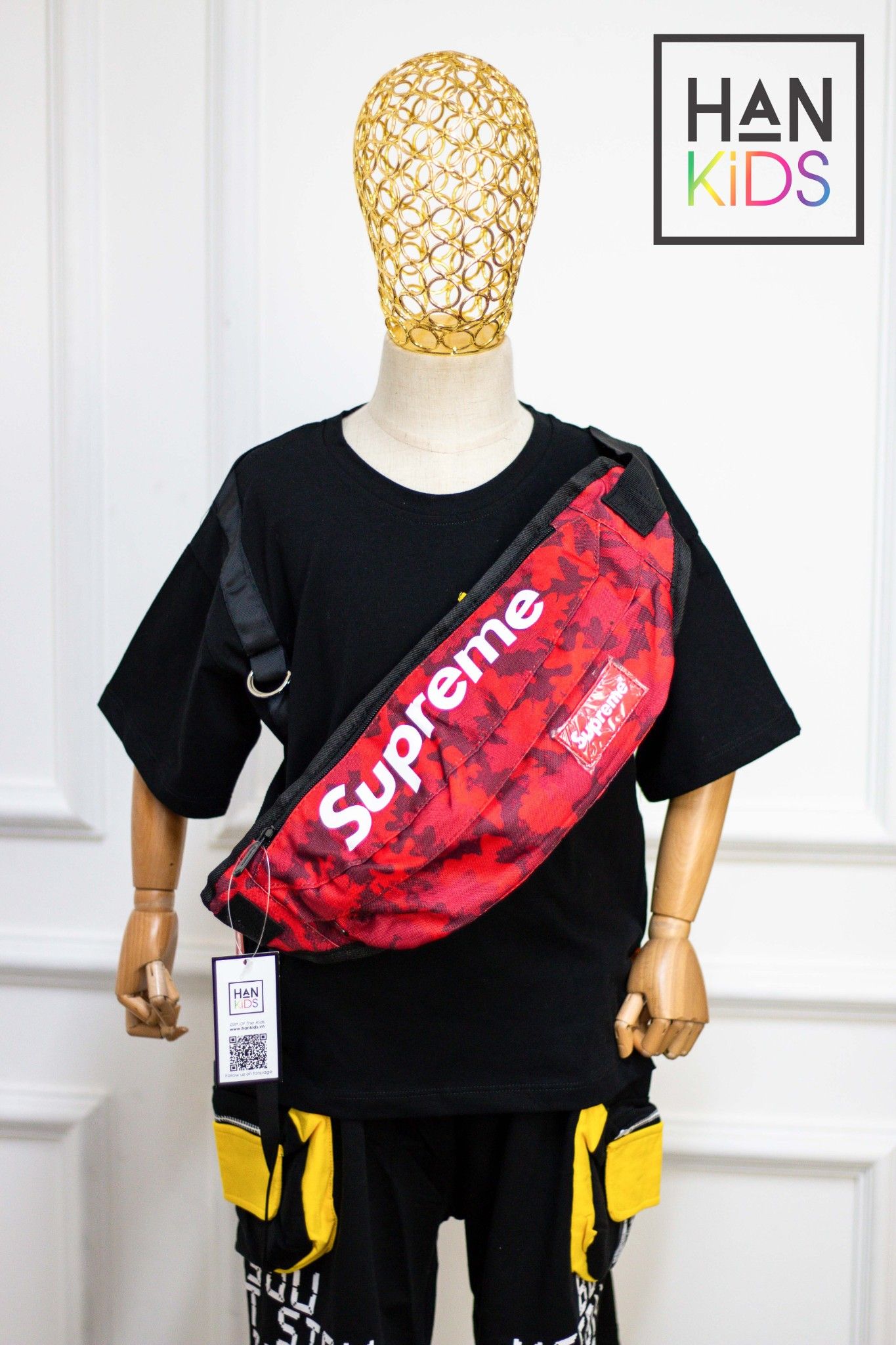 Túi bao tử superme vải bố