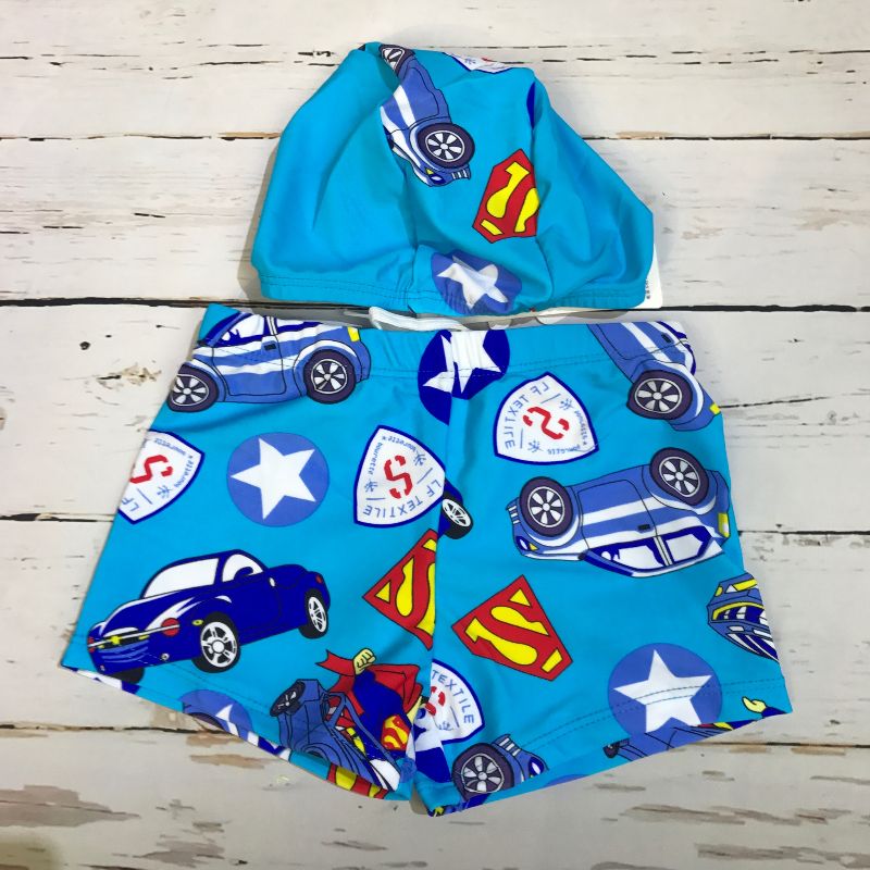 Quần bơi bé trai có mũ S-2XL