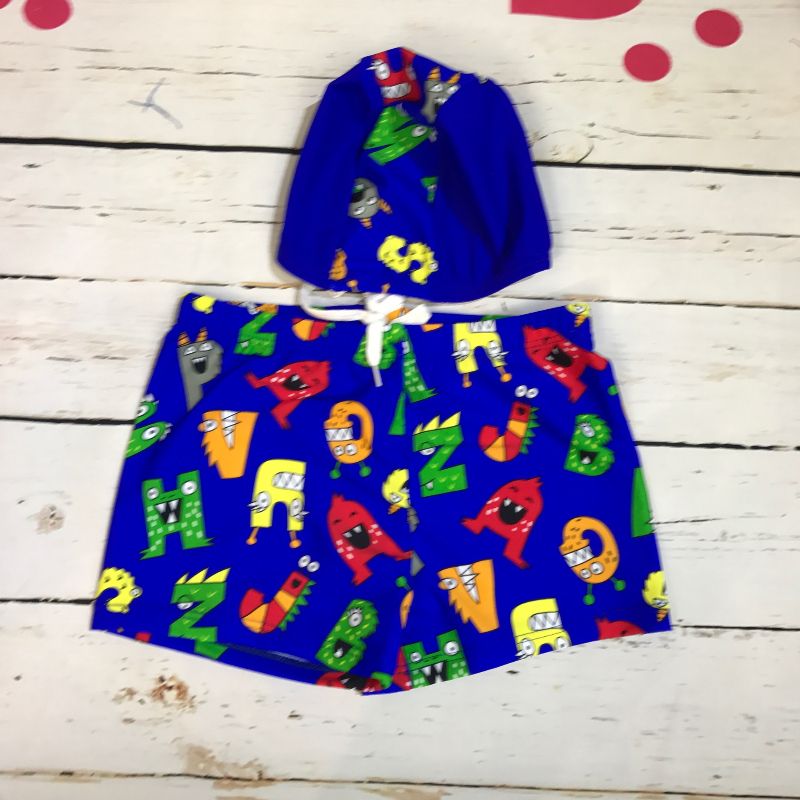 Quần bơi bé trai có mũ S-2XL