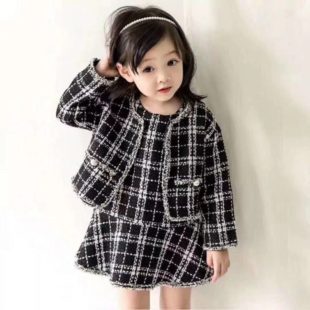 Set váy áo rời vải dạ bố mã 2899