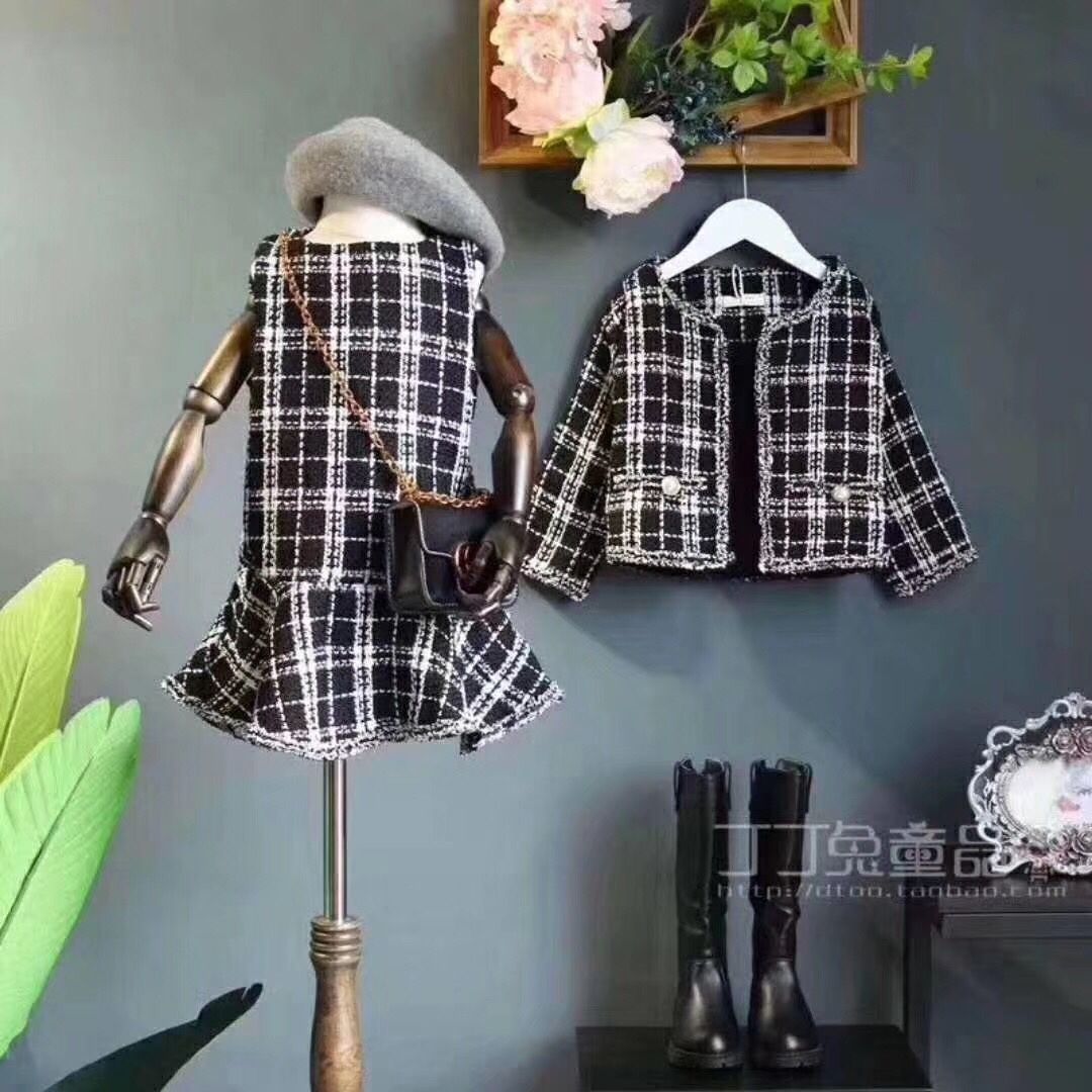 Set váy áo rời vải dạ bố mã 2899