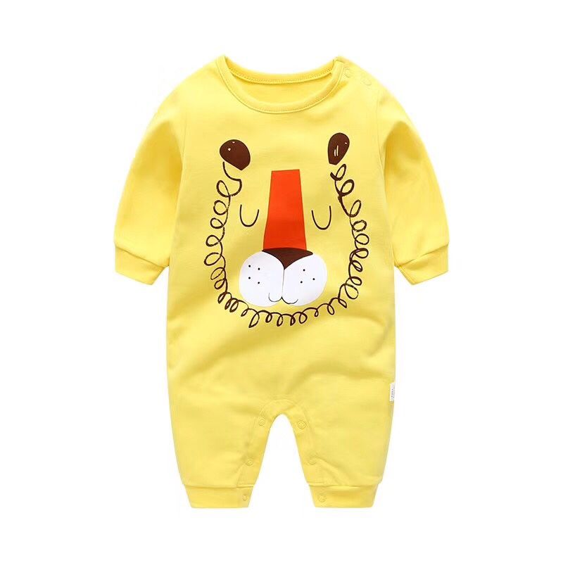 Set liền 3-18M trơn sư tử vàng