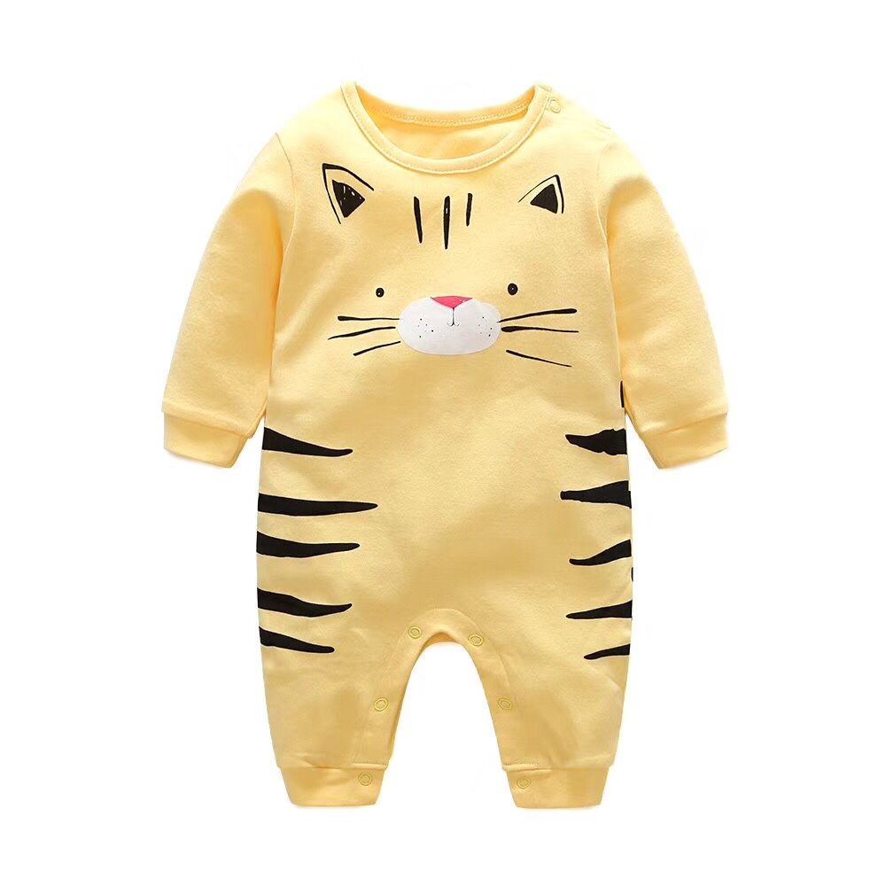 Set liền 3-18M trơn mèo vàng