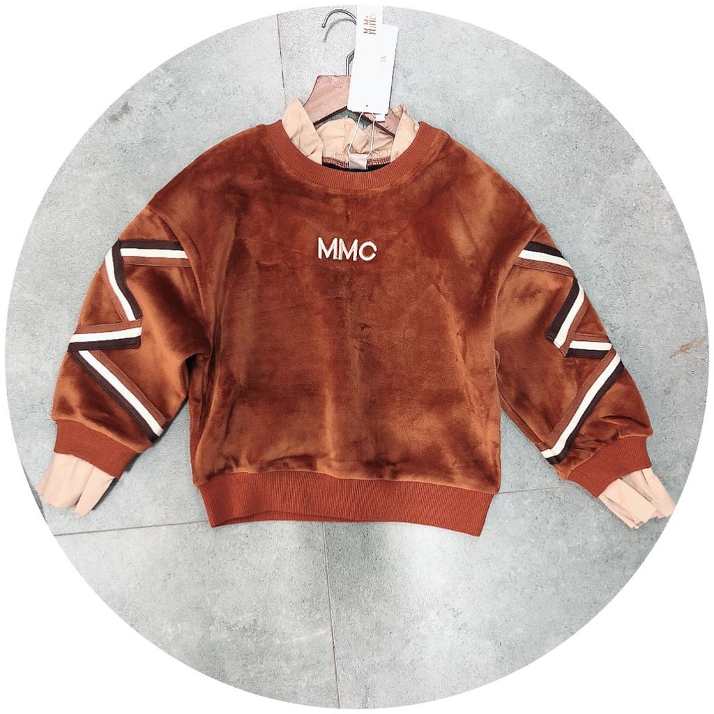 AD nỉ băng lông thêu chữ MMC T882182