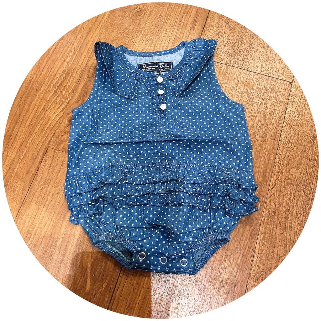 Bộ body liền bèo 3 cúc Mussinodatti