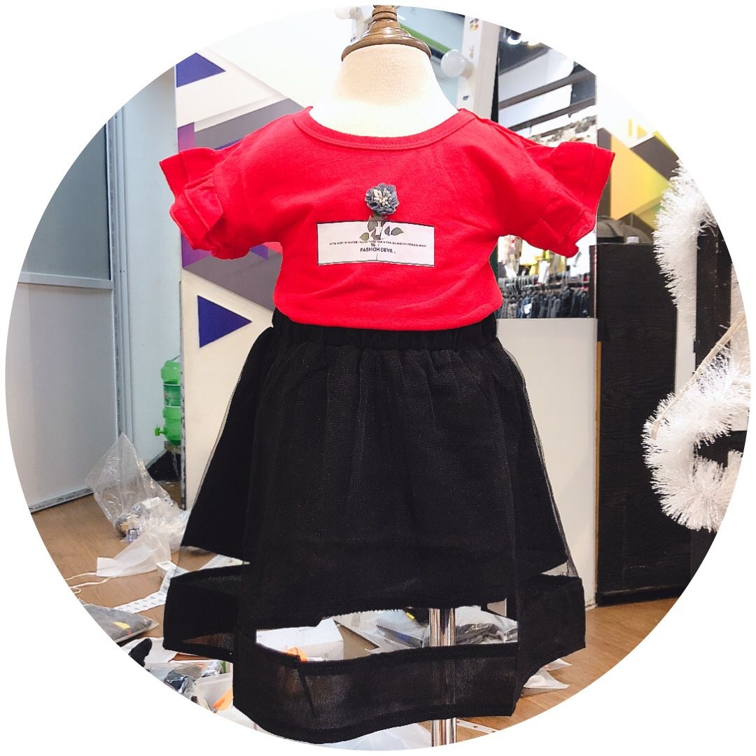 Set váy đính hoa FASHION DEVIL 37015