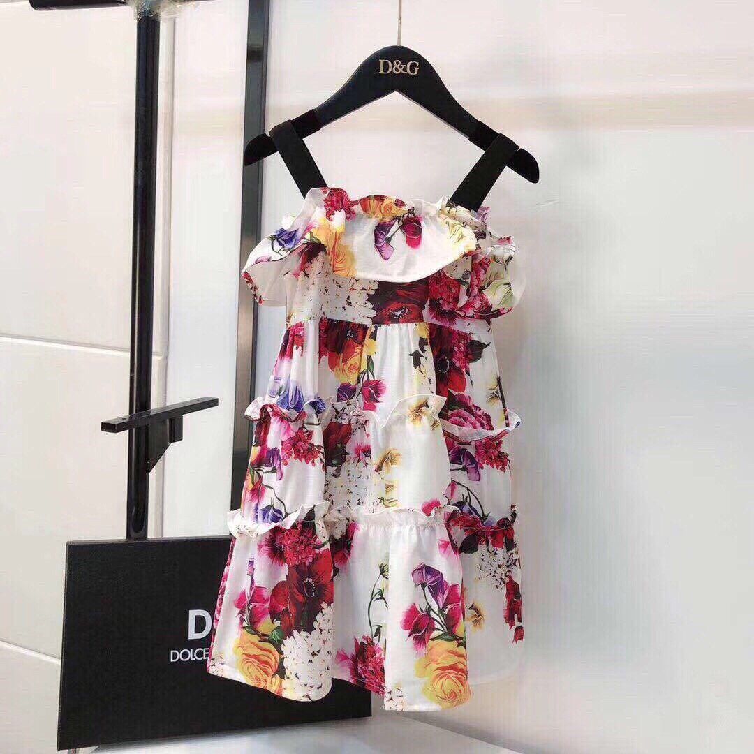 Váy hoa dây đen Dolce gabana 885