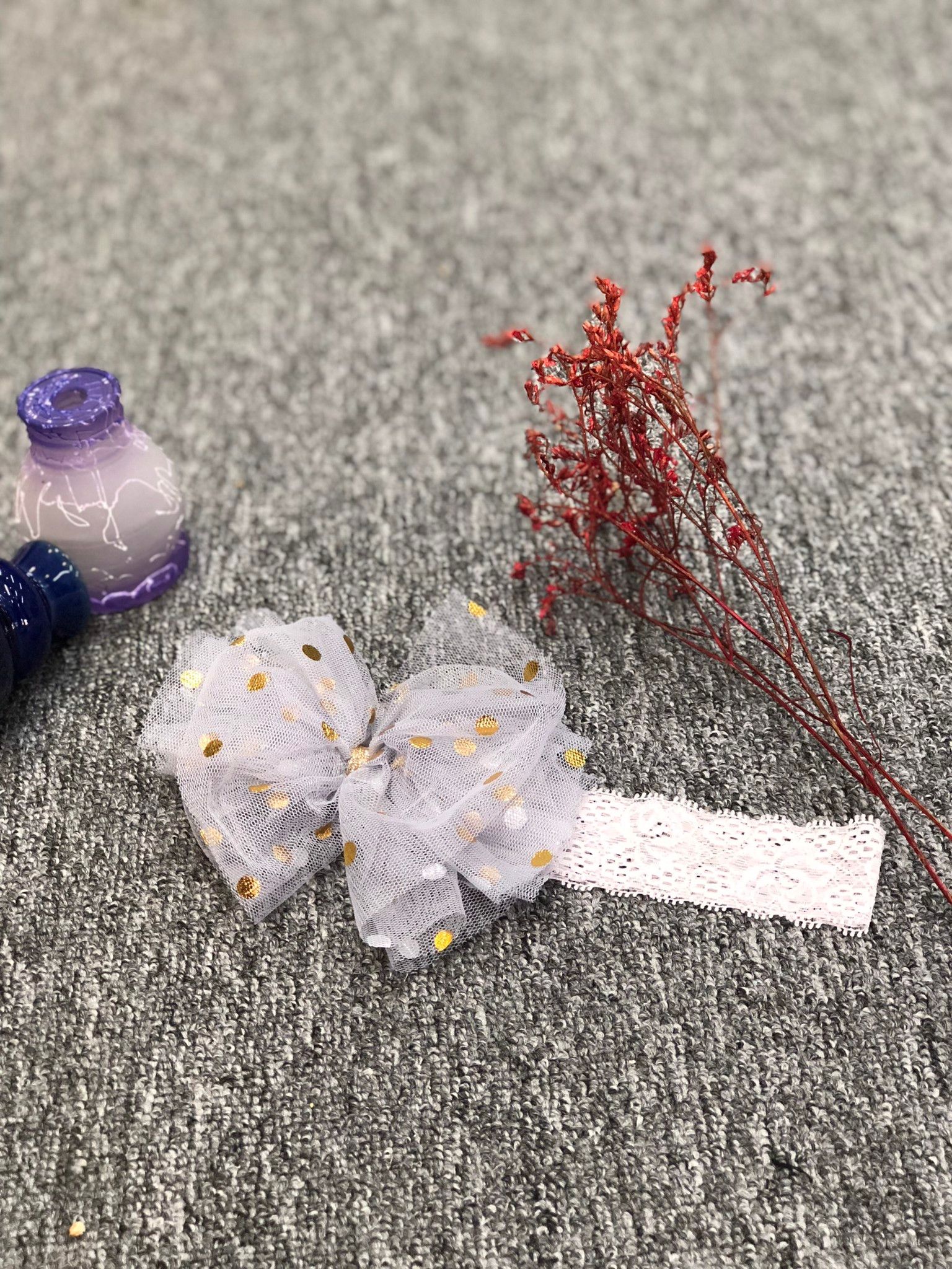 Băng đô Nơ chấm bi