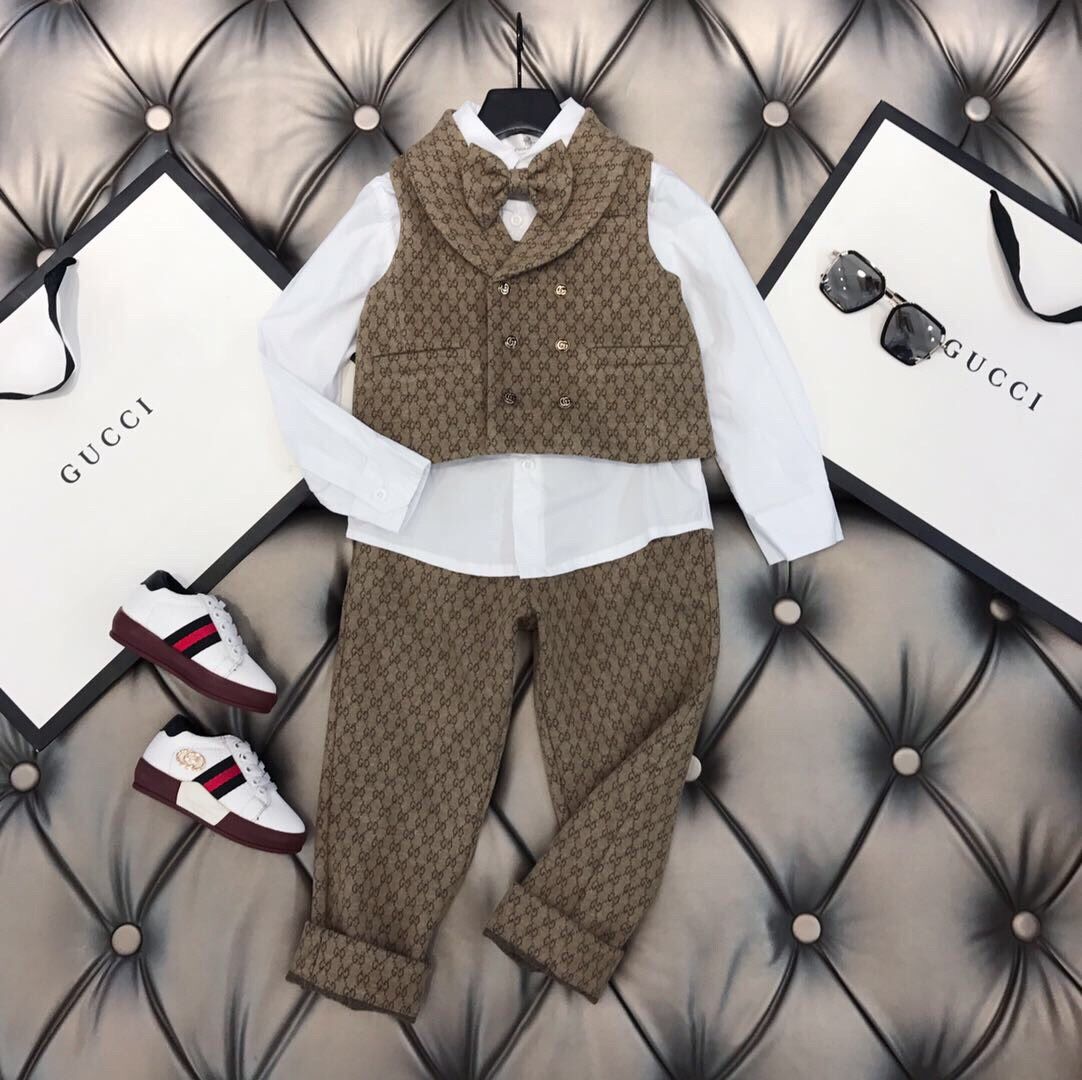 Set Vest sát nách gucci dior kèm nơ
