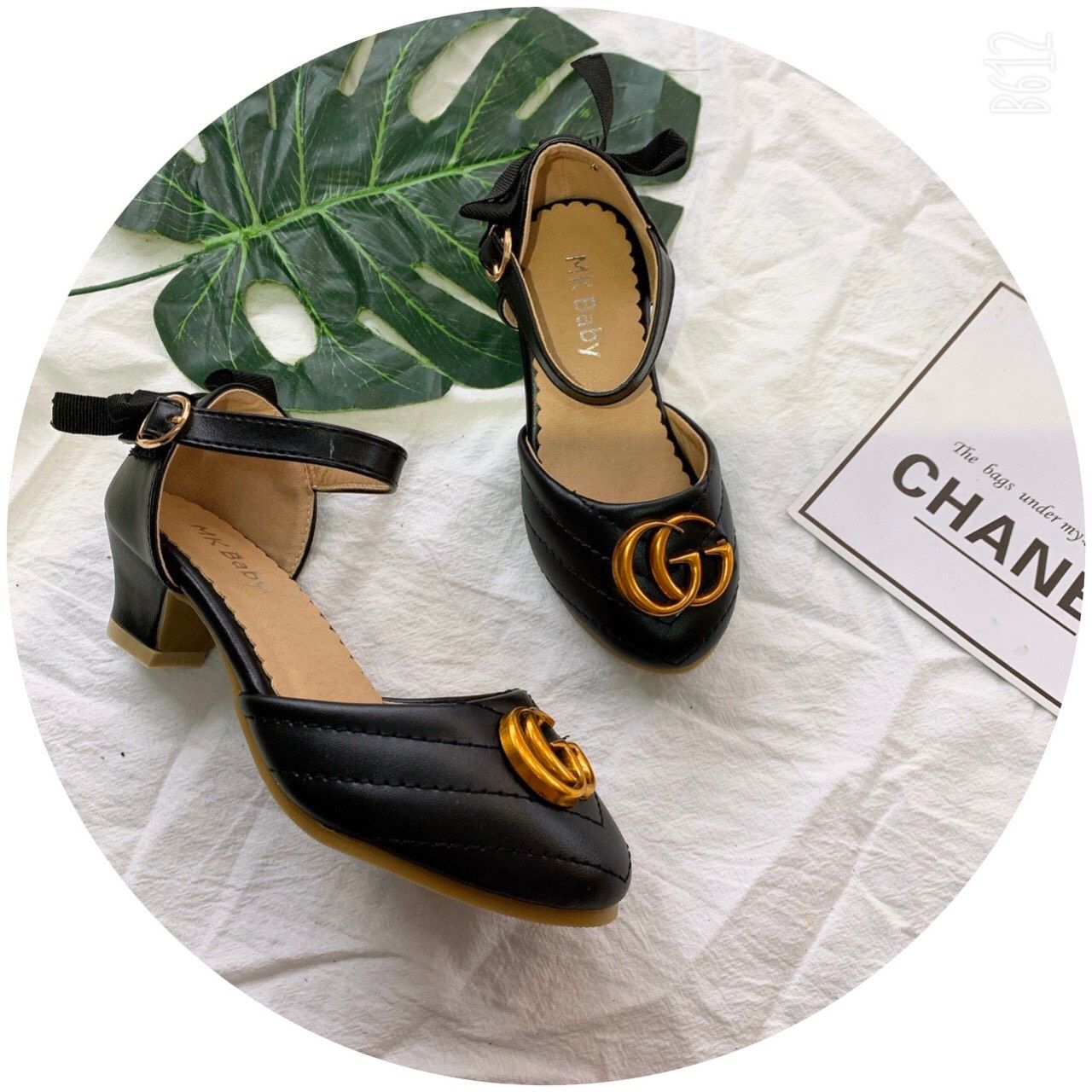 GIÀY cao gót đính logo G,G