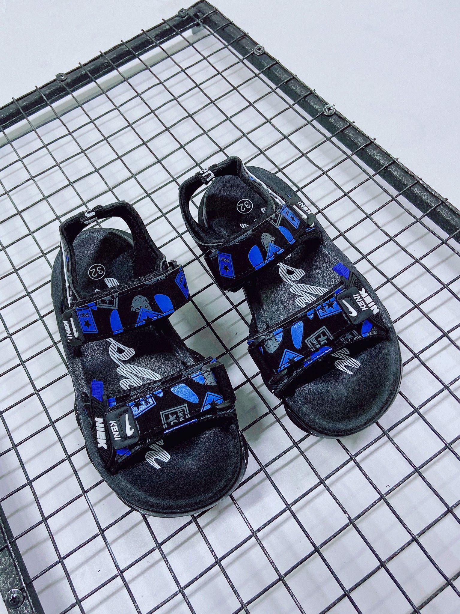 Sandal Keni quai phối xanh da trời