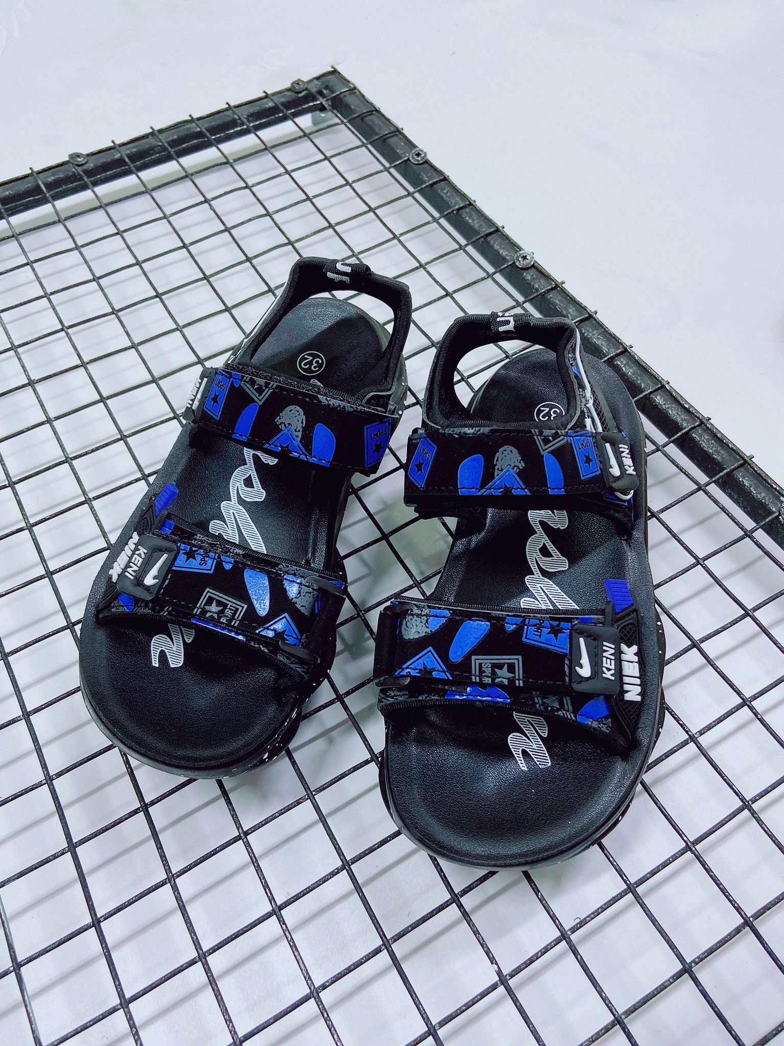 Sandal Keni quai phối xanh da trời