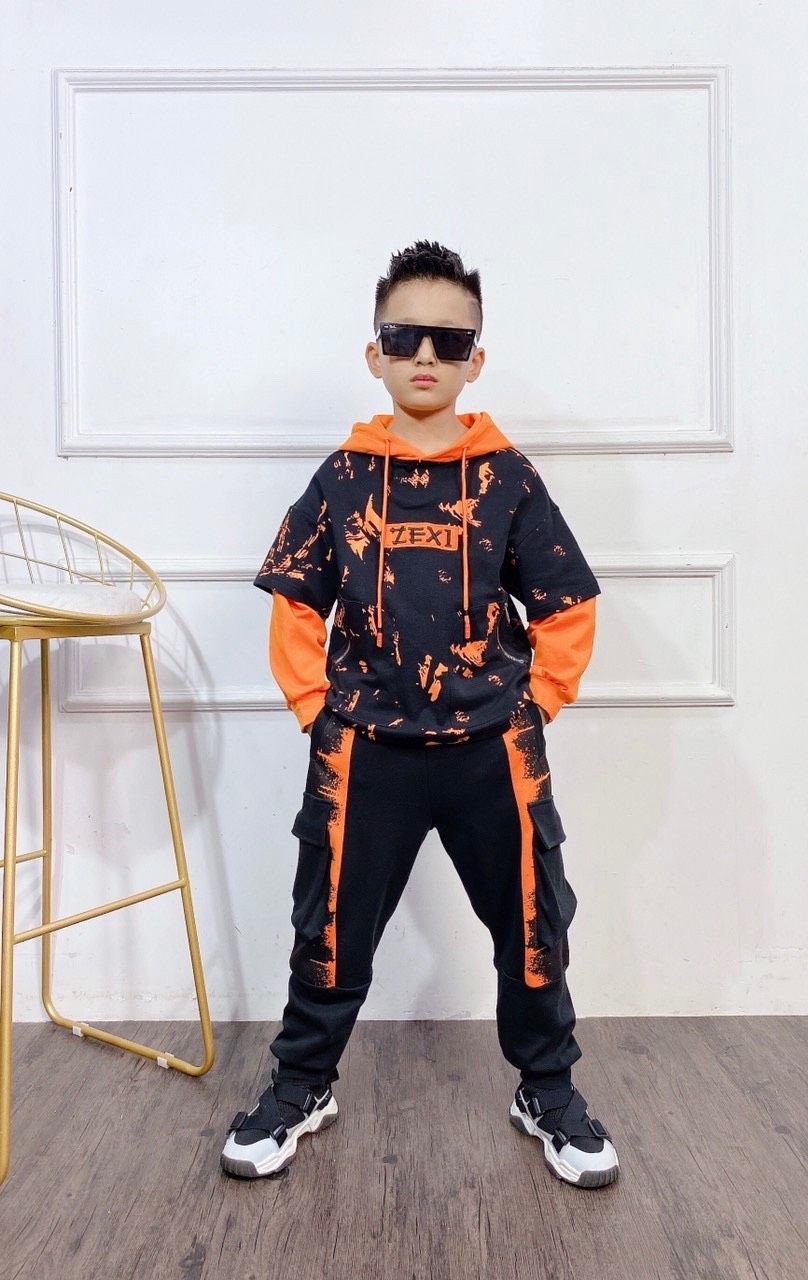 Quần bé trai jogger đổ màu