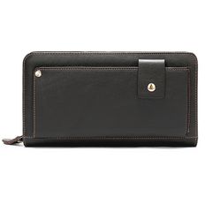 Clutch cầm tay da một khóa có ngăn thẻ riêng - 2319606