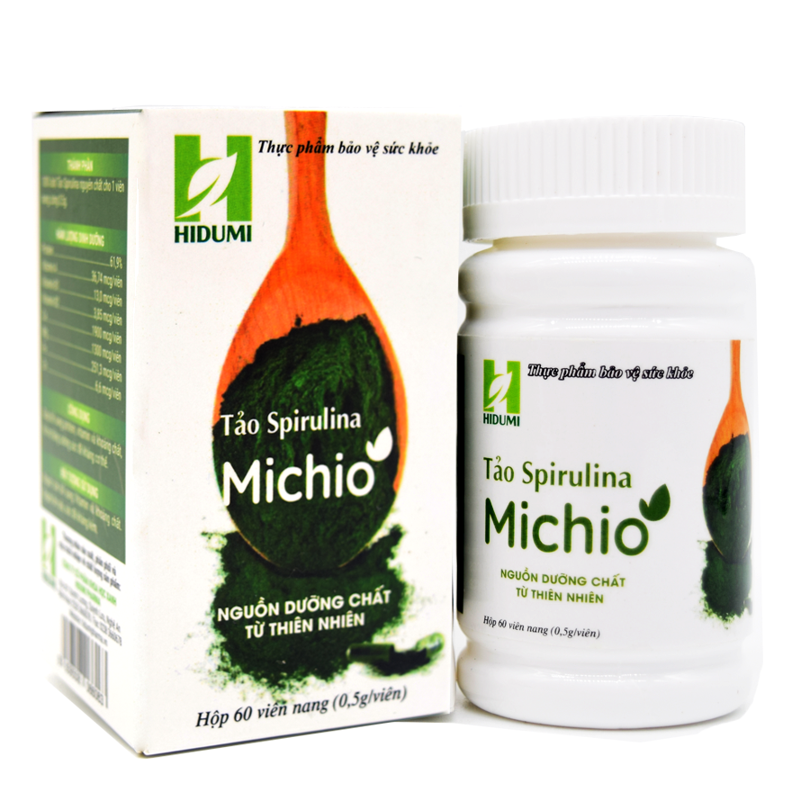 Tảo xoắn Michio Spirulina (60 viên)