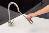 Vòi rửa chén nóng lạnh, dây kéo Inox SUS 304 Eurolife EL-T011R