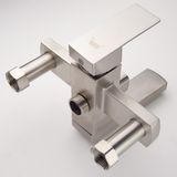 Bộ sen cây tắm đứng nóng lạnh Inox SUS 304 Eurolife EL-SC-IN01 (Trắng vàng)