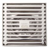  Hố ga thoát sàn chống hôi Inox SUS 304, kích thước 12x12cm Eurolife EL-HG03 (Trắng bạc) 