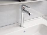 Vòi Lavabo nóng lạnh điếu cao 30cm Đồng mạ Chrome Eurolife EL-D19(Trắng bạc)