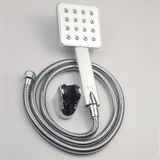Bộ tay dây sen siêu tăng áp, dòng chảy xoáy độc đáo, 1 chức năng chảy Eurolife EL-121SH (Trắng bạc)