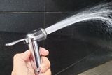 Tay xịt vệ sinh tăng áp cao, chất liệu nhựa ABS mạ Chrome Eurolife EL-H-X12 (Trắng bạc)