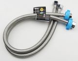 Bộ 2 dây cấp nóng lạnh chịu nhiệt vỏ Inox ruột cao su tổng hợp dài 50cm Eurolife EL-DI50
