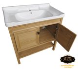 Bộ tủ Lavabo Nhựa - Carbon chịu nước Eurolife BLV-NC05 (Nâu gỗ)