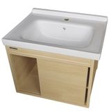  Bộ tủ Lavabo hợp kim Nhôm chịu nước Eurolife BLV-AL05 (Nâu nhạt) 