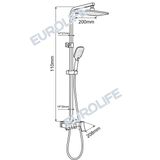  Bộ sen cây nóng lạnh Đồng mạ Chrome Eurolife EL-SC911 (Trắng bạc) 