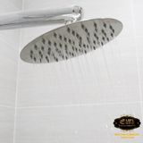 Đài sen tắm Inox SUS 304 Eurolife tròn EL-DST20 (Trắng vàng)
