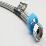 Bộ 2 dây cấp nóng lạnh chịu nhiệt vỏ Inox ruột cao su tổng hợp dài 50cm Eurolife EL-DI50