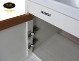 Bộ tủ Lavabo hợp kim Nhôm chịu nước Eurolife BLV-AL01 (Trắng nâu)