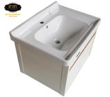 Bộ tủ Lavabo hợp kim Nhôm chịu nước Eurolife BLV-AL03 (Trắng nâu)