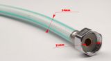 Dây cấp nước nhựa bọc bố dù chịu áp cao dài 60cm Eurolife EL-DN60 (Trắng xanh)