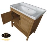 Bộ tủ Lavabo Nhựa - Carbon chịu nước Eurolife BLV-NC05 (Nâu gỗ)
