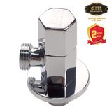  Van giảm áp và khóa đường nước Đồng mạ Chrome Eurolife EL-VG01 (Trắng bạc) 