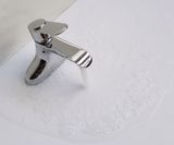 Vòi Lavabo nóng lạnh 2 chân Đồng mạ Chrome Eurolife EL-VIO03 (Trắng bạc)