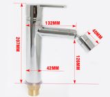 Vòi Lavabo nóng lạnh điếu cao thông minh, chất liệu Đồng mạ Chrome Eurolife EL-D24 (Trắng bạc)