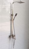 Bộ sen cây tắm đứng nóng lạnh Inox SUS 304 Eurolife EL-SC-IN01 (Trắng vàng)
