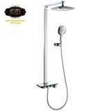 Bộ sen cây nóng lạnh Đồng mạ Chrome Eurolife EL-SC908 (Trắng bạc)