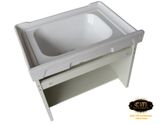  Bộ tủ Lavabo hợp kim Nhôm chịu nước Eurolife BLV-AL01 (Trắng nâu) 