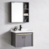 Bộ tủ Lavabo chất liệu Nhôm Aluminium chịu nước Eurolife BLV-AL07 màu Nâu