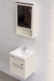 Bộ tủ Lavabo dùng cho phòng tắm nhỏ, chất liệu Nhôm kháng nước Eurolife BLV-AL11 ( Trắng sữa)