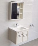  Bộ tủ Lavabo dùng cho phòng tắm, chất liệu Nhôm kháng nước Eurolife BLV-AL12 ( Trắng sữa) 