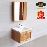 Bộ tủ Lavabo gỗ Sồi Nga Eurolife BLV-VN-G01 Nâu gỗ