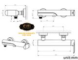 Bộ sen cây tắm đứng nóng lạnh Eurolife EL-SC903 (Trắng bạc)