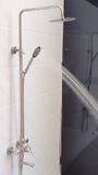 Bộ sen cây tắm đứng nóng lạnh Inox SUS 304 Eurolife EL-S917 (Trắng vàng)