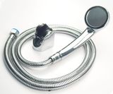 Bộ tay dây sen siêu tăng áp 1 chế độ phun nước Eurolife EL-112SH (Trắng bạc)