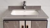 Bộ tủ Lavabo rửa mặt chất liệu Nhôm kháng nước, mặt đá Eurolife BLV-AL15 ( Nâu nhạt)
